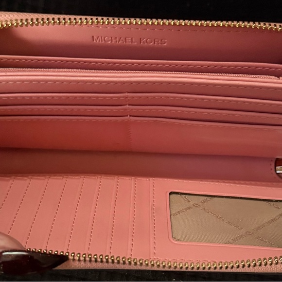Michael Kors Pink and White MK Cosmetic Bag - Picture 3 of 4